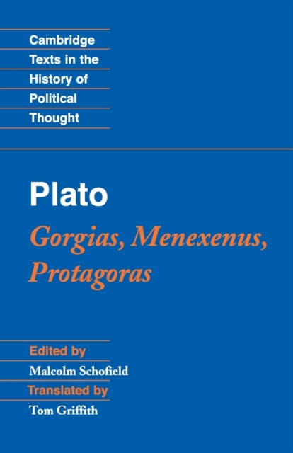 Plato: Gorgias, Menexenus, Protagoras, Paperback / softback Book
