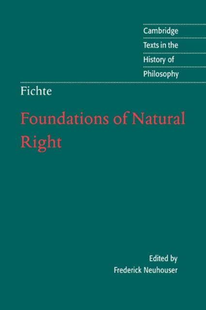 Foundations of Natural Right, Paperback / softback Book