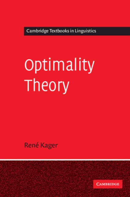 Optimality Theory, Paperback / softback Book