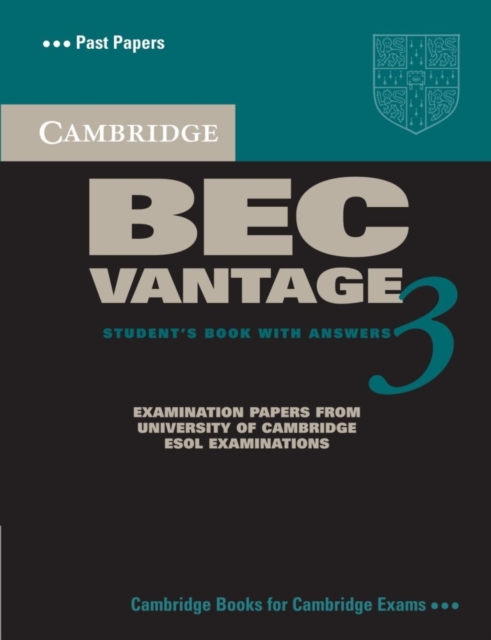 Cambridge BEC Vantage 3 Student's Book with Answers, Paperback / softback Book