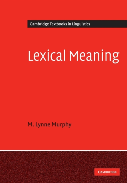 Lexical Meaning, Paperback / softback Book