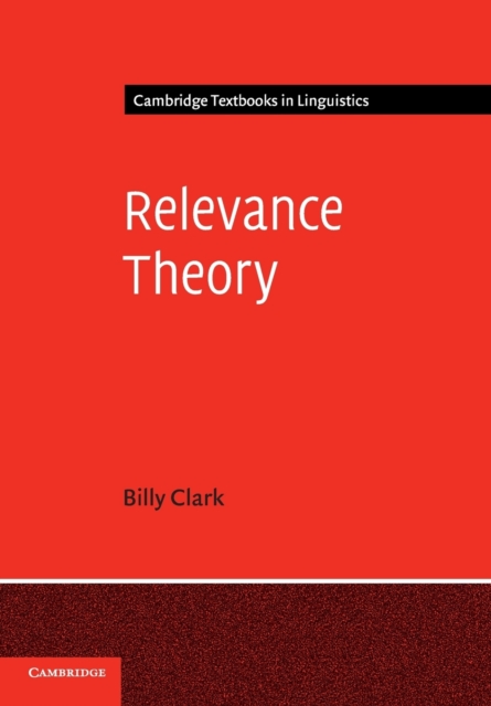 Relevance Theory, Paperback / softback Book