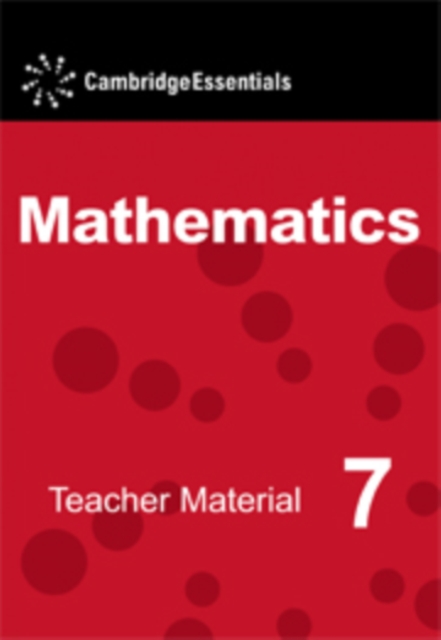Cambridge Essentials Mathematics Year 7 Teacher Material CD-ROM, CD-ROM Book