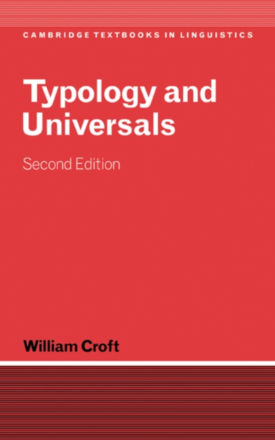 Typology and Universals, Hardback Book
