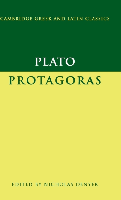 Plato: Protagoras, Hardback Book