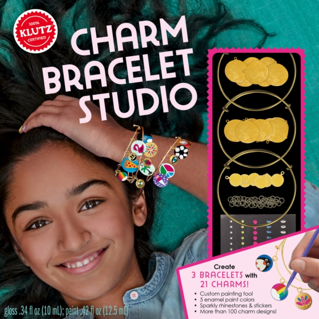 Gold Charm Bracelet Studio, Mixed media product Book