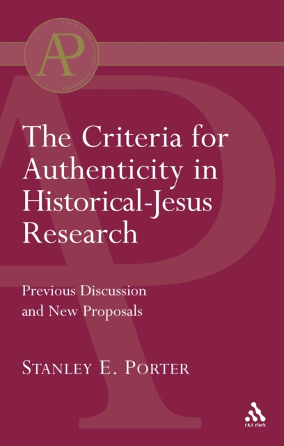 Criteria for Authenticity in Historical-Jesus Research, PDF eBook