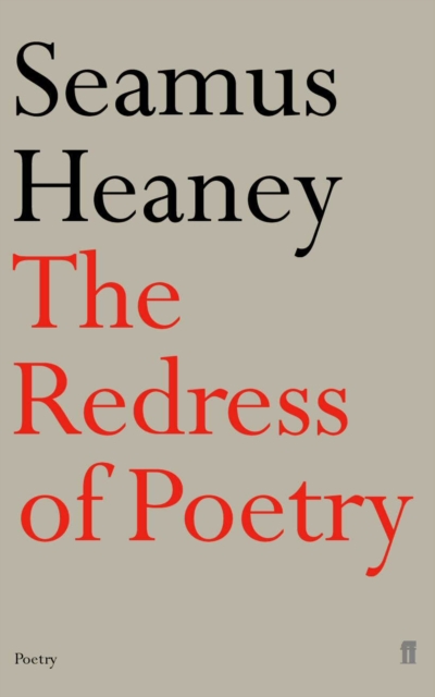 The Redress of Poetry, Paperback / softback Book