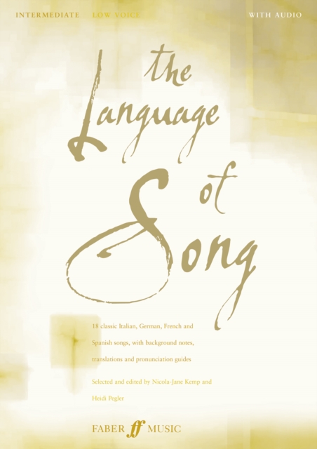 The Language Of Song: Intermediate (Low Voice), Sheet music Book