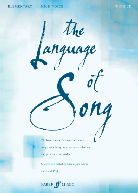 The Language Of Song: Elementary (High Voice), Mixed media product Book
