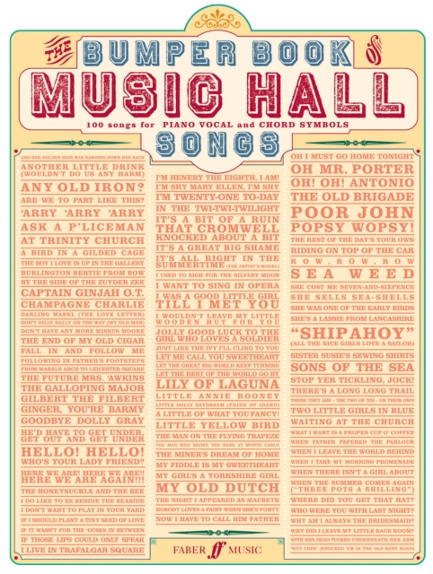 Bumper Book Of Music Hall Songs, Paperback / softback Book