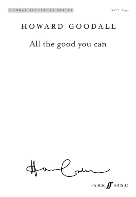 All the good you can, Sheet music Book