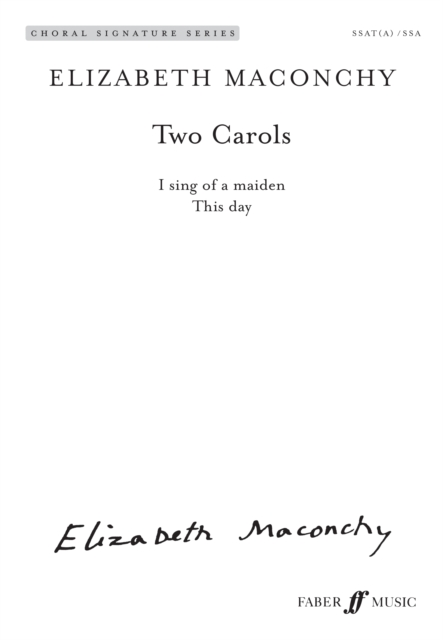 Two Carols, Sheet music Book