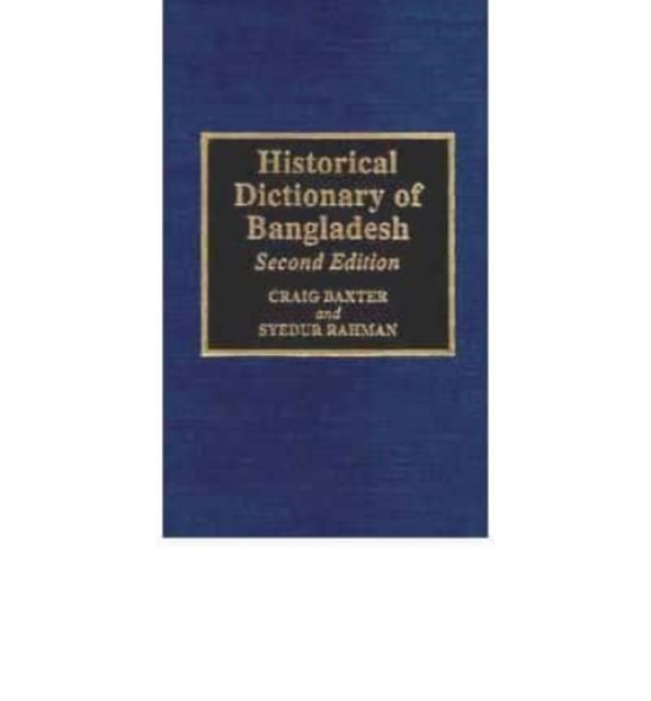 Historical Dictionary of Bangladesh, Book Book