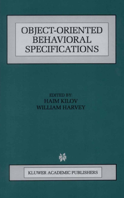 Object-Oriented Behavioral Specifications, PDF eBook