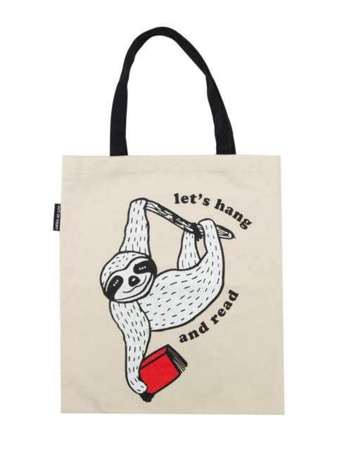 Book Sloth: Let's Hang and Read Tote Bag, ZL Book