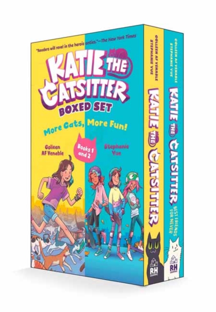 Katie the Catsitter: More Cats, More Fun! Boxed Set (Books 1 and 2) : (A Graphic Novel Boxed Set), Hardback Book