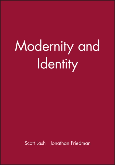 Modernity and Identity, Paperback / softback Book