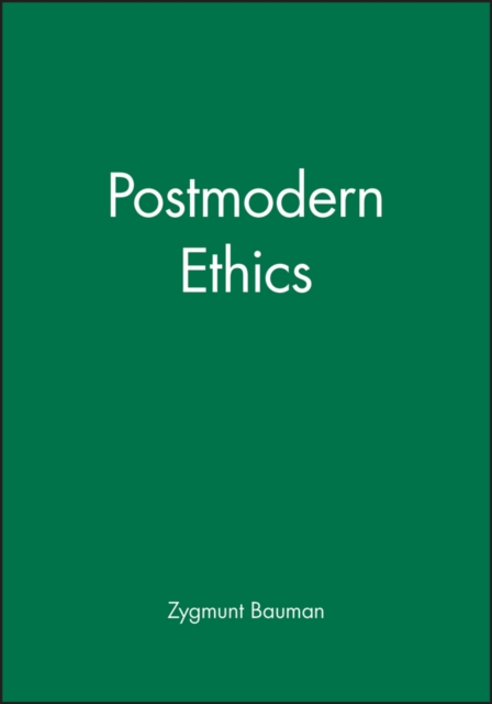 Postmodern Ethics, Paperback / softback Book