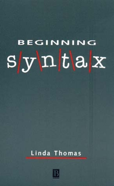 Beginning Syntax, Paperback / softback Book