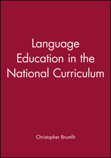 Language Education in the National Curriculum, Paperback / softback Book