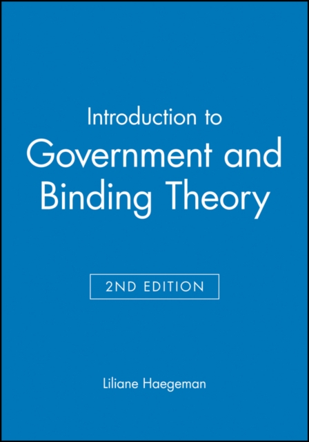 Introduction to Government and Binding Theory, Paperback / softback Book