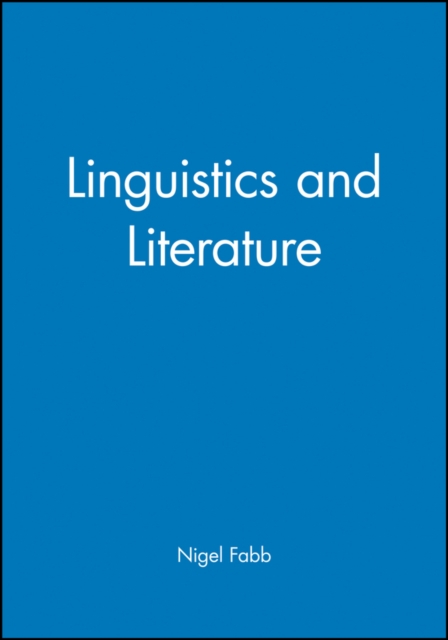 Linguistics and Literature, Paperback / softback Book