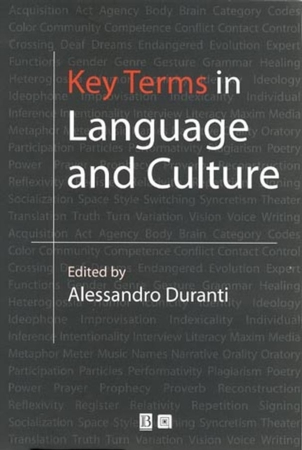 Key Terms in Language and Culture, Hardback Book