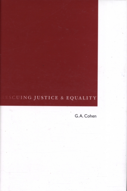 Rescuing Justice and Equality, Hardback Book