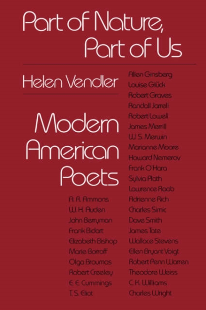 Part of Nature, Part of Us : Modern American Poets, Paperback / softback Book