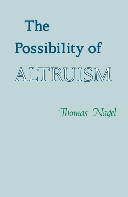 The Possibility of Altruism, Paperback / softback Book