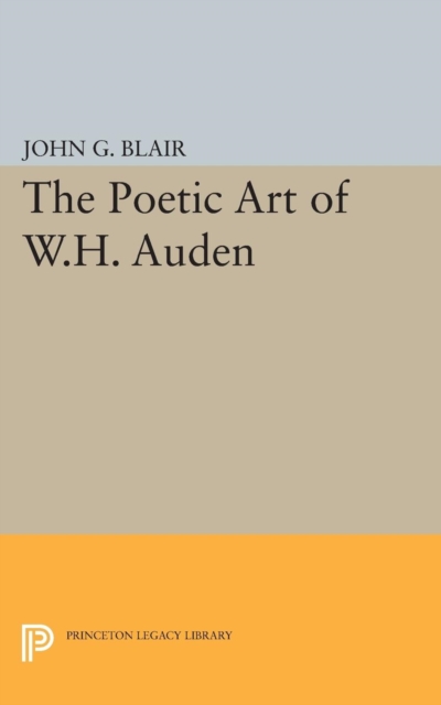 Poetic Art of W.H. Auden, Paperback / softback Book
