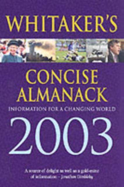 WHITAKERS ALMANACK 2003 CONCISE ED, Paperback Book