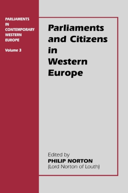 Parliaments and Citizens in Western Europe, Hardback Book