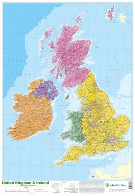 Map of UK and Ireland, Poster Book