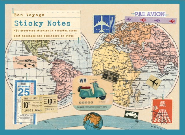 Bon Voyage Sticky Notes, Stickers Book