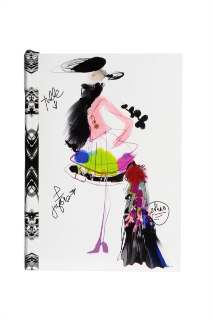 Christian Lacroix Croquis Fashion Sketch A6 6" X 4.25" Softcover Notebook, Notebook / blank book Book
