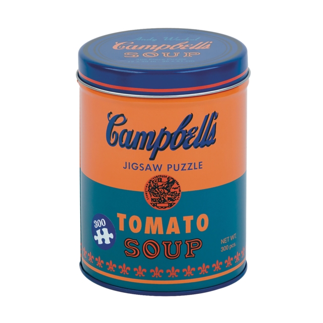 Andy Warhol Soup Can Orange 300 Piece Puzzle, Jigsaw Book