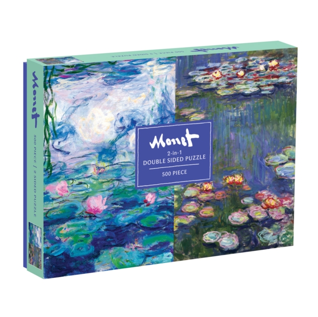 Monet 500 Piece Double Sided Puzzle, Jigsaw Book
