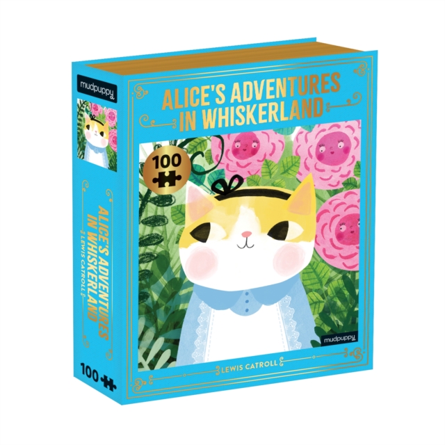 Alice's Adventures in Whiskerland Bookish Cats 100 Piece Puzzle, Jigsaw Book