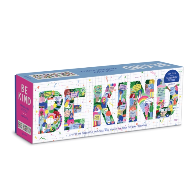 Be Kind Panoramic Puzzle, Jigsaw Book