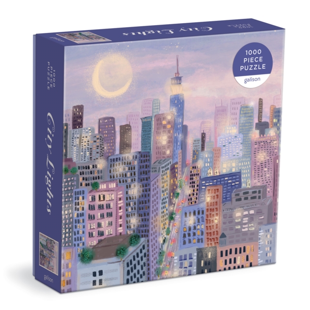City Lights 1000 Pc Puzzle In a Square box, Jigsaw Book