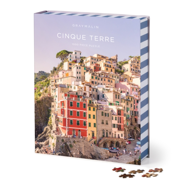 Gray Malin Cinque Terre 1000 Piece Book Puzzle, Jigsaw Book