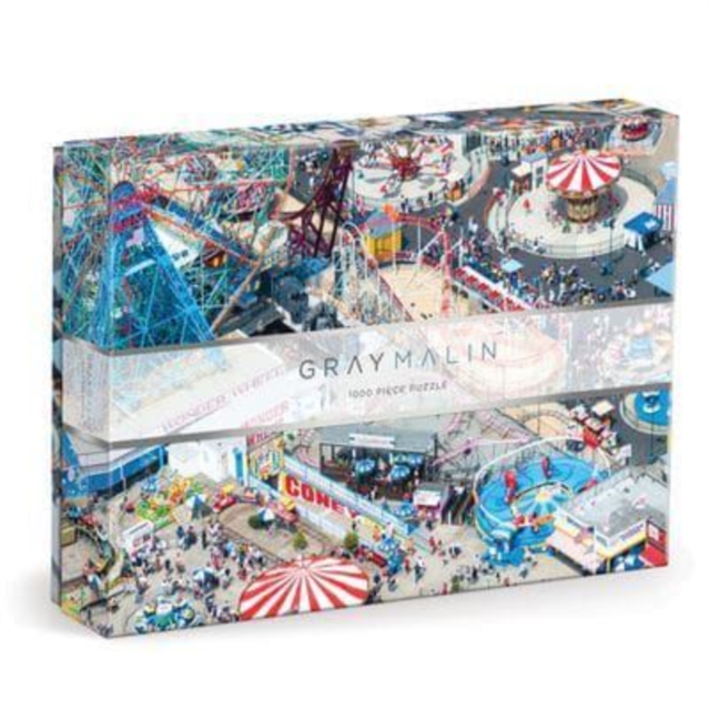 Gray Malin 1000 piece Puzzle Coney Island, Jigsaw Book
