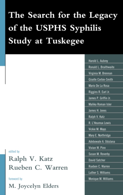 Search for the Legacy of the USPHS Syphilis Study at Tuskegee : Reflective Essays Based upon Findings from the Tuskegee Legacy Project, EPUB eBook