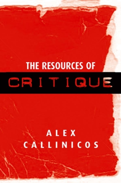 The Resources of Critique, Paperback / softback Book