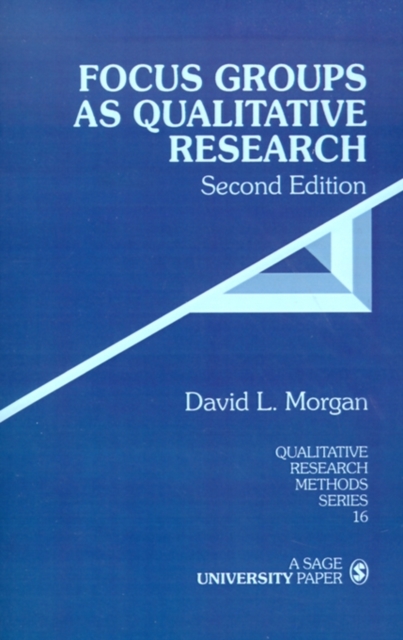 Focus Groups as Qualitative Research, Hardback Book