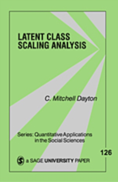 Latent Class Scaling Analysis, Paperback / softback Book