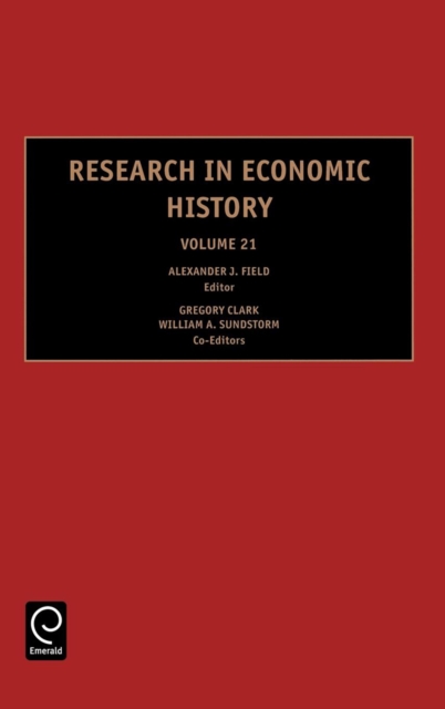 Research in Economic History, Hardback Book