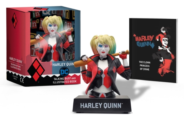 Harley Quinn Talking Figure and Illustrated Book, Multiple-component retail product Book